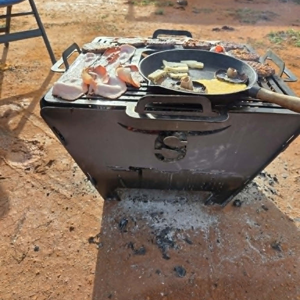 Square Compact Firepit/BBQ