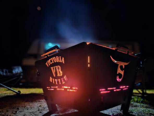 Square Compact Firepit/BBQ