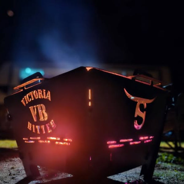 Square Compact Firepit/BBQ