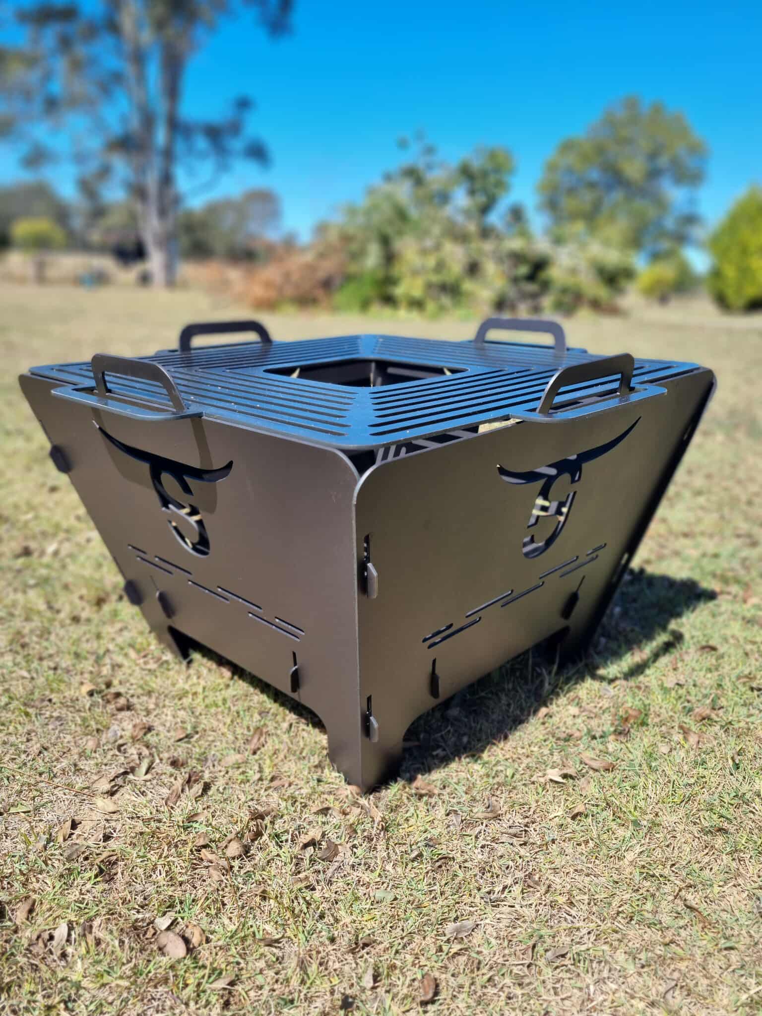 Square Compact Firepit/BBQ