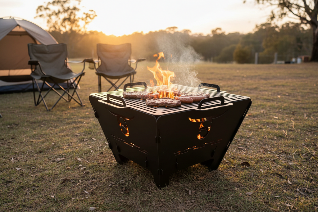 Square Compact Firepit/BBQ