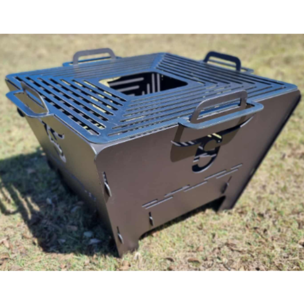 Square Compact Firepit/BBQ