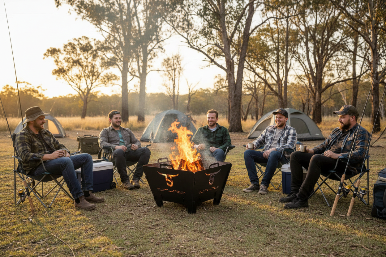 Square Compact Firepit/BBQ