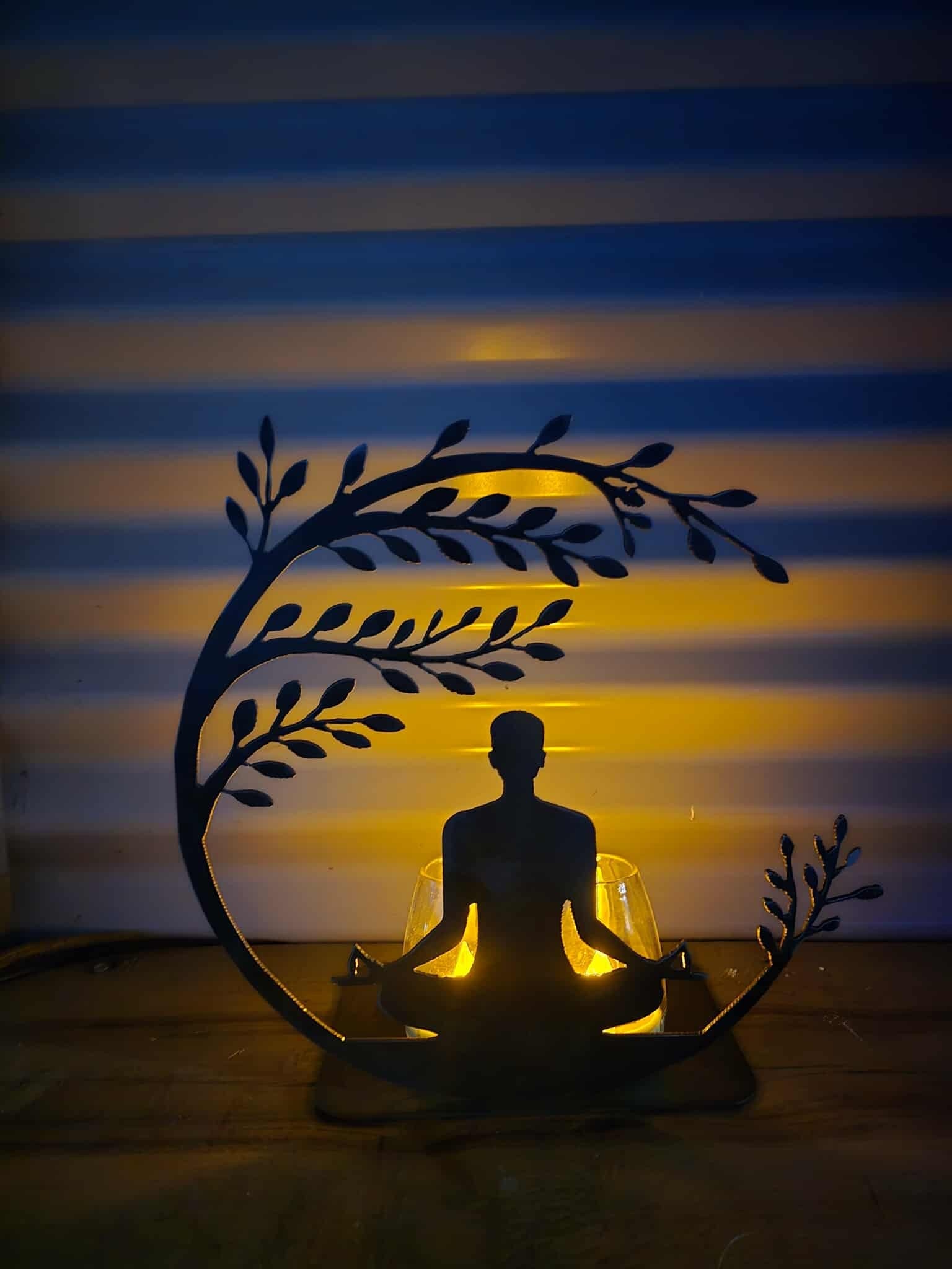 Yoga Meditation Candle Holder
