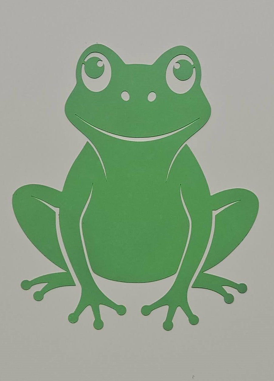 Green Frog Metal Wall Art