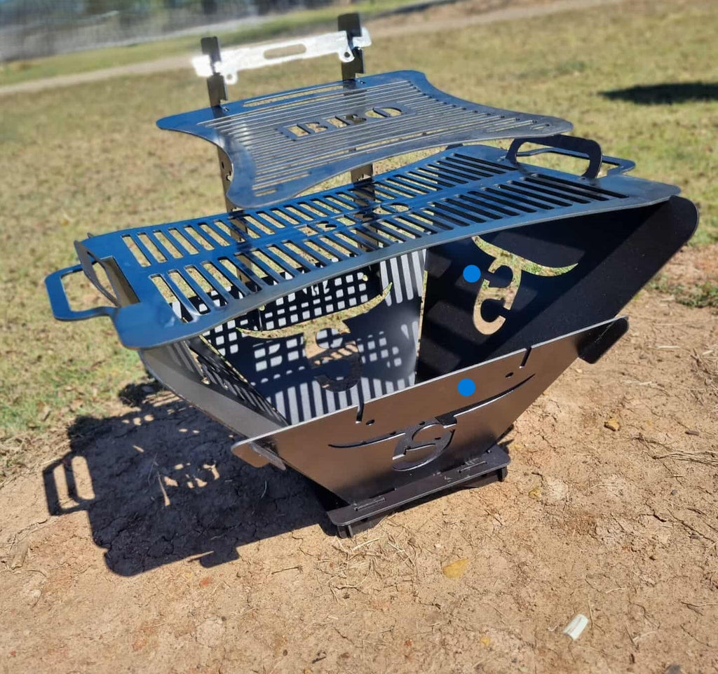 JB Hi-Low Outdoor Compact Firepit/BBQ