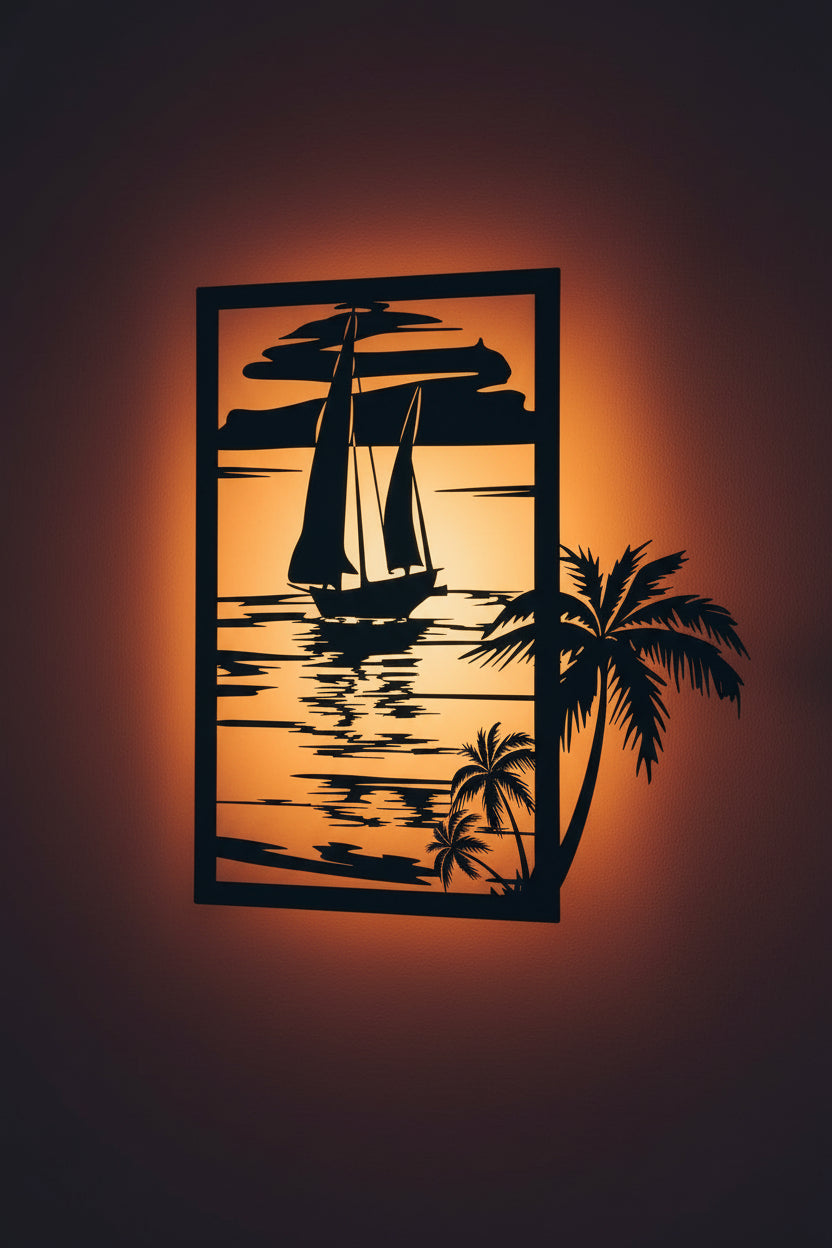 Sailing Boat Ocean Scene