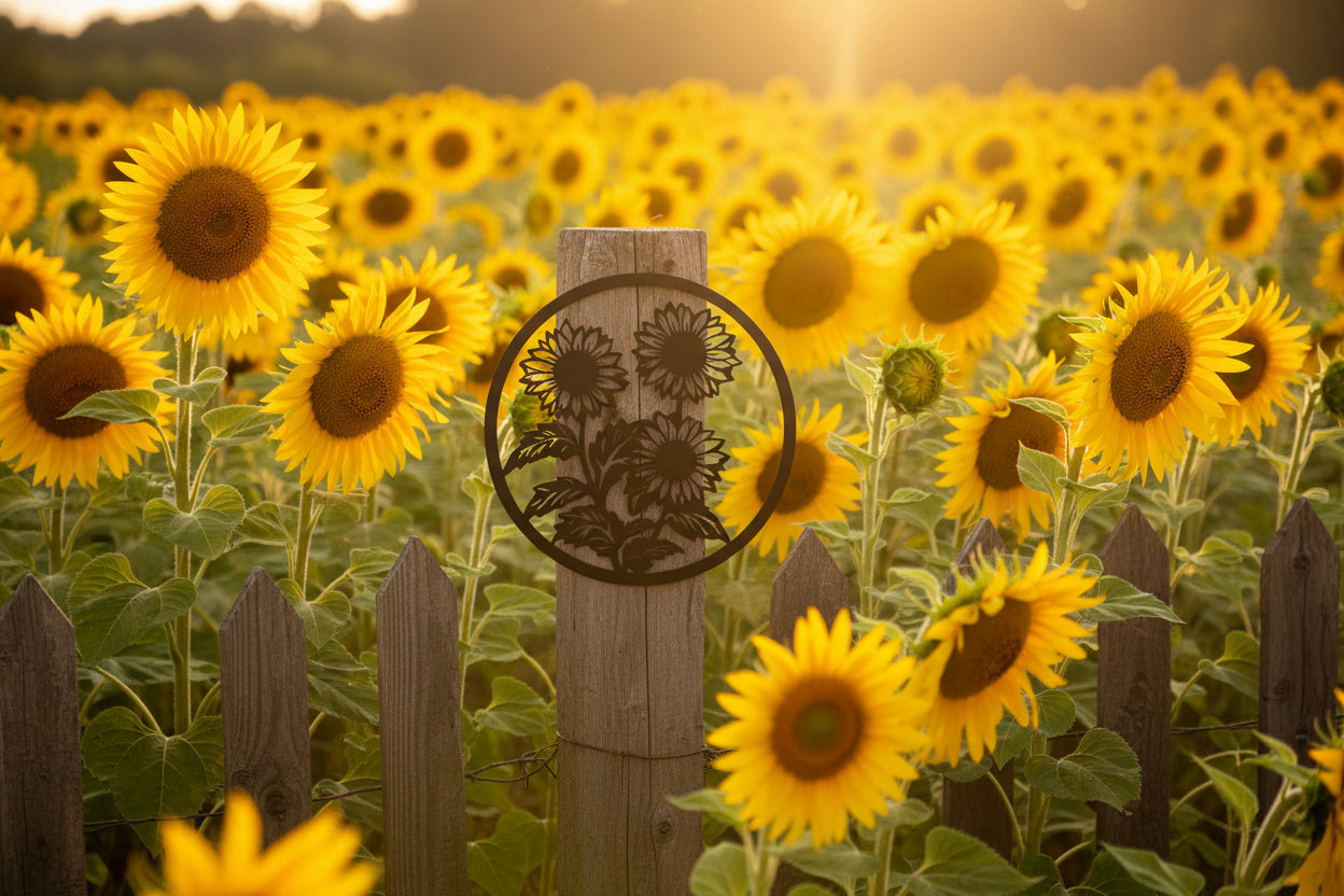 Bunch Sunflowers in Circle