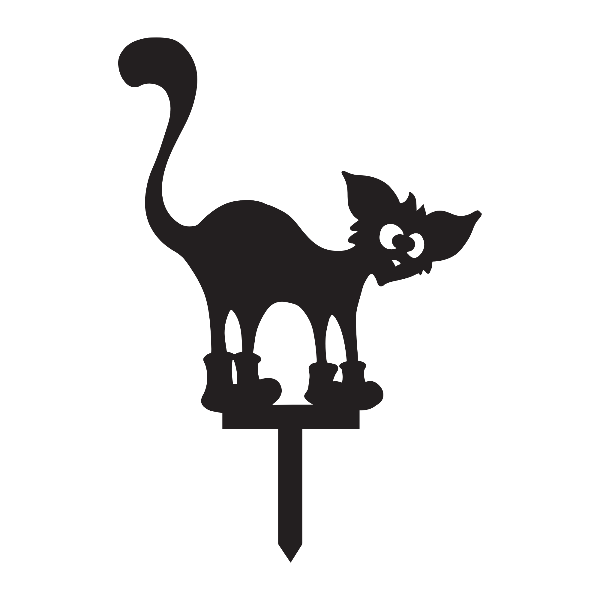 Cat and Boots Garden Stake