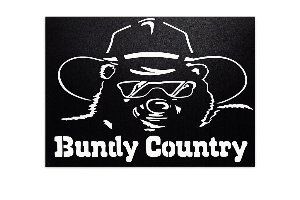 Bundy Bear Country Metal Art