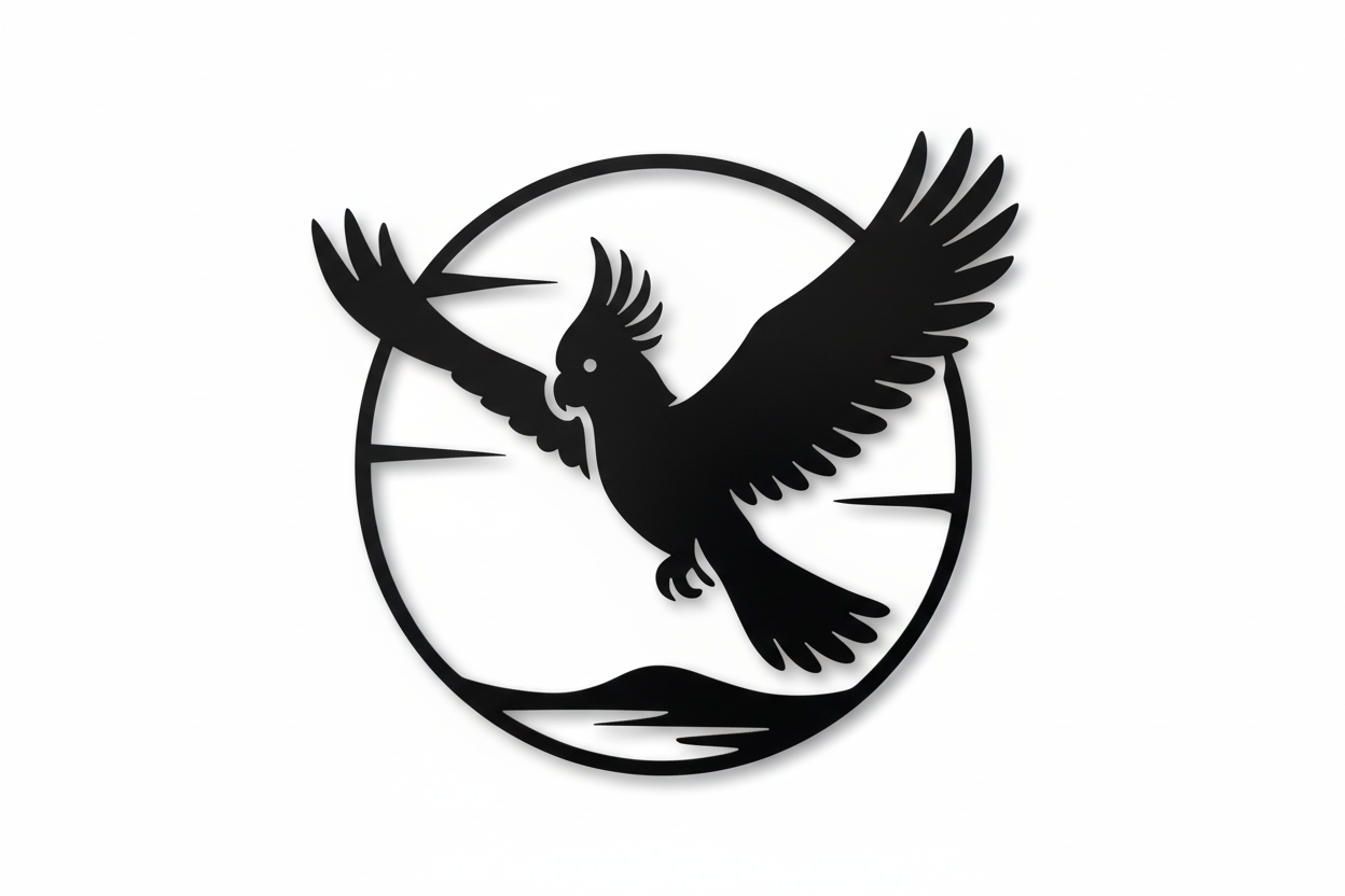 Cockatoo Metal Art