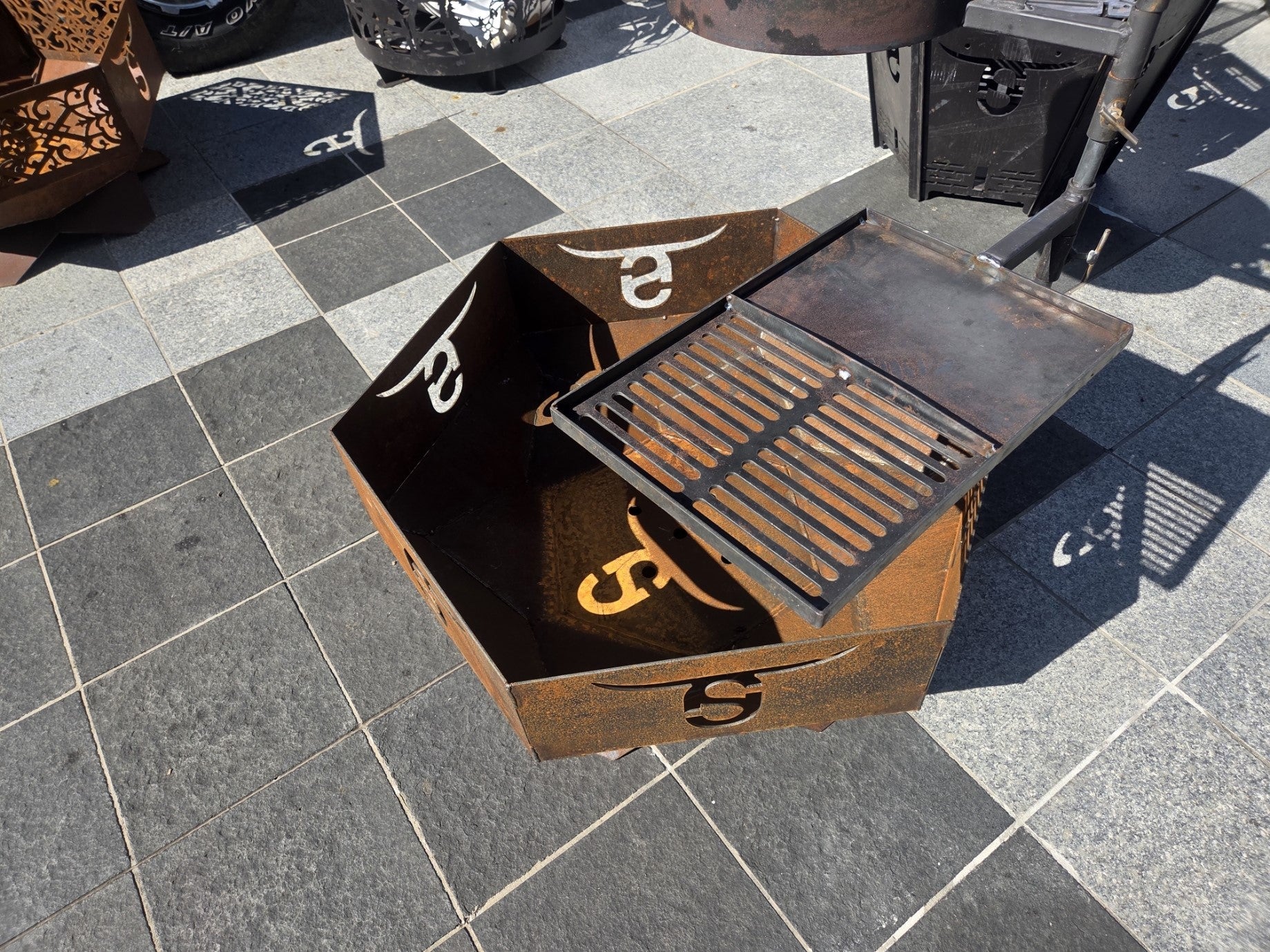 Pyramid Half Firepit