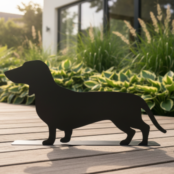 Dachshund Freestanding Metal Silhouette