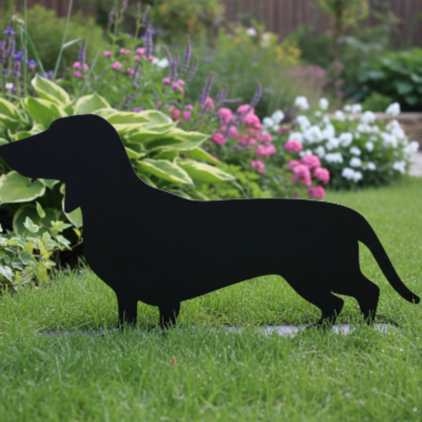 Dachshund Freestanding Metal Silhouette