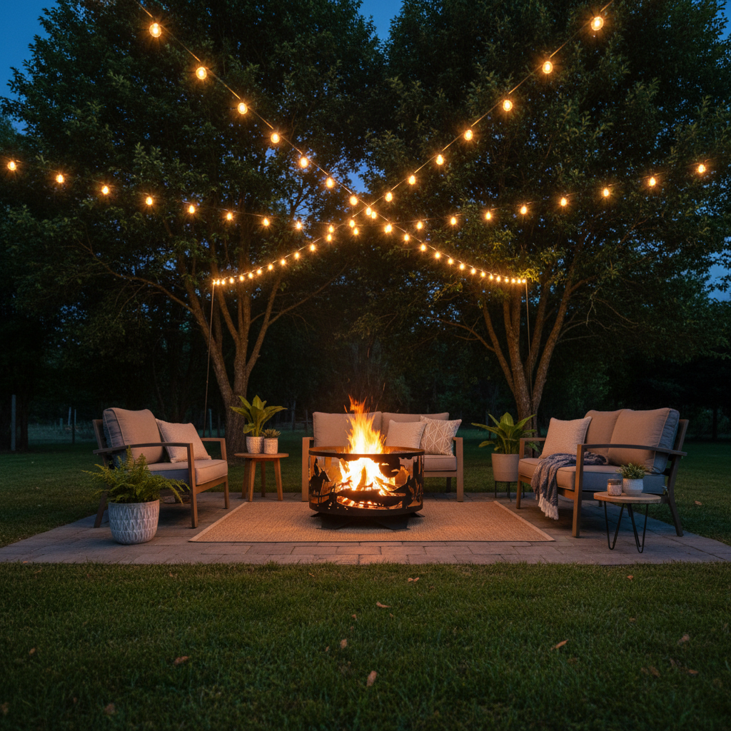 Firepit Ring - Country Design with Base & Feet