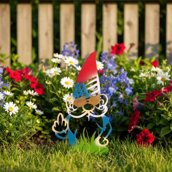 Garden Gnome Stake "F-U"