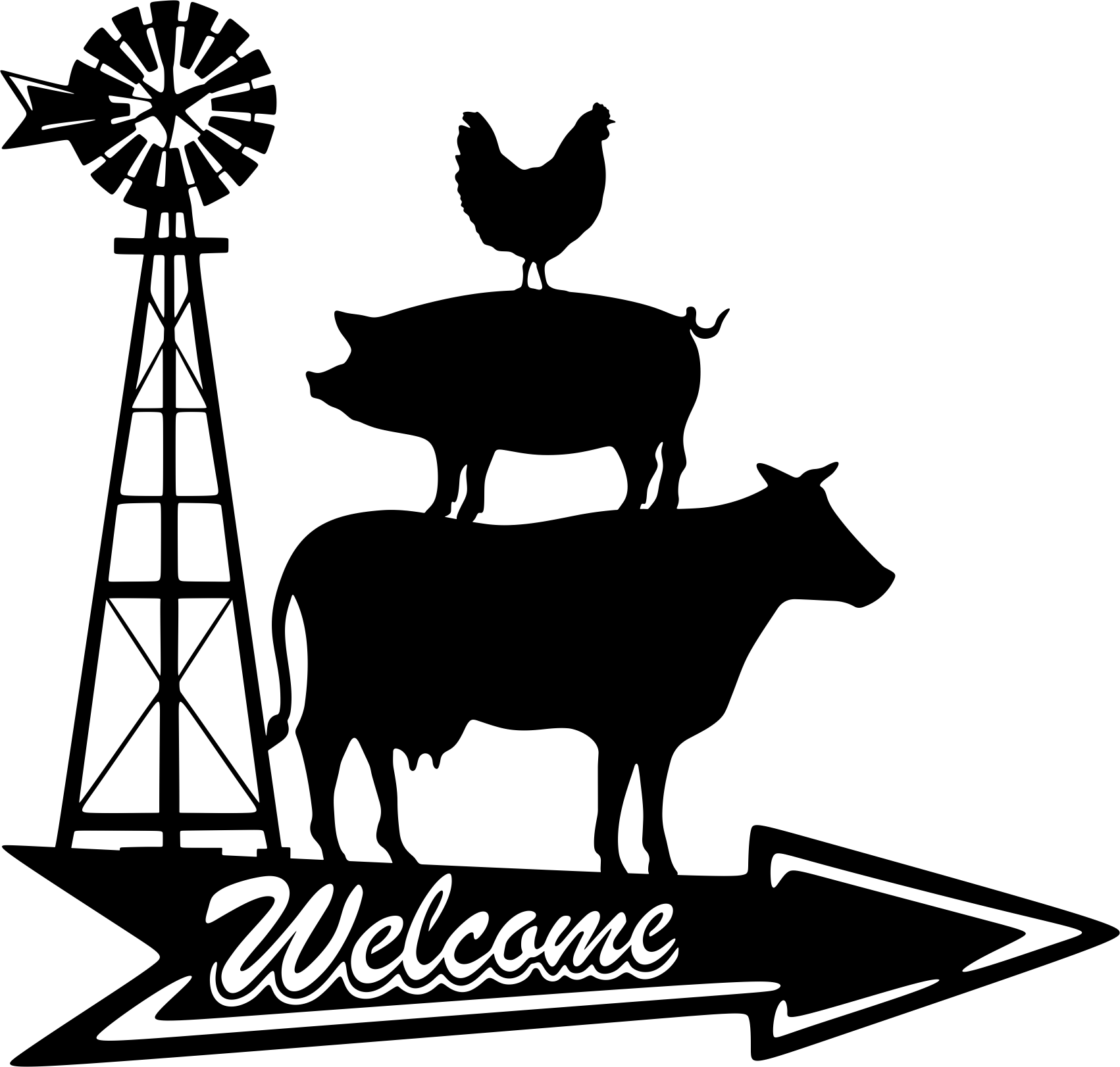 Farm Welcome Sign