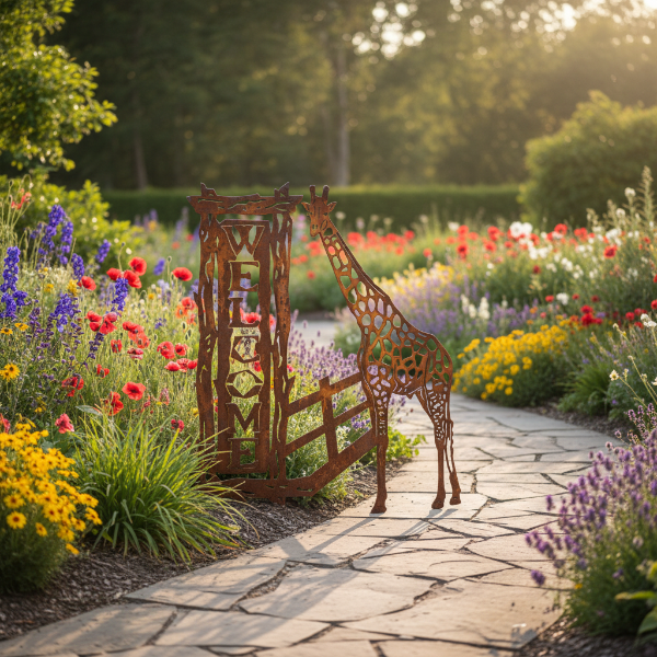 Personalised Giraffe Welcome Sign