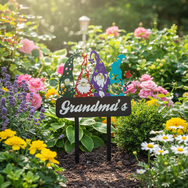 Grandma 4 Gnome Garden Stake