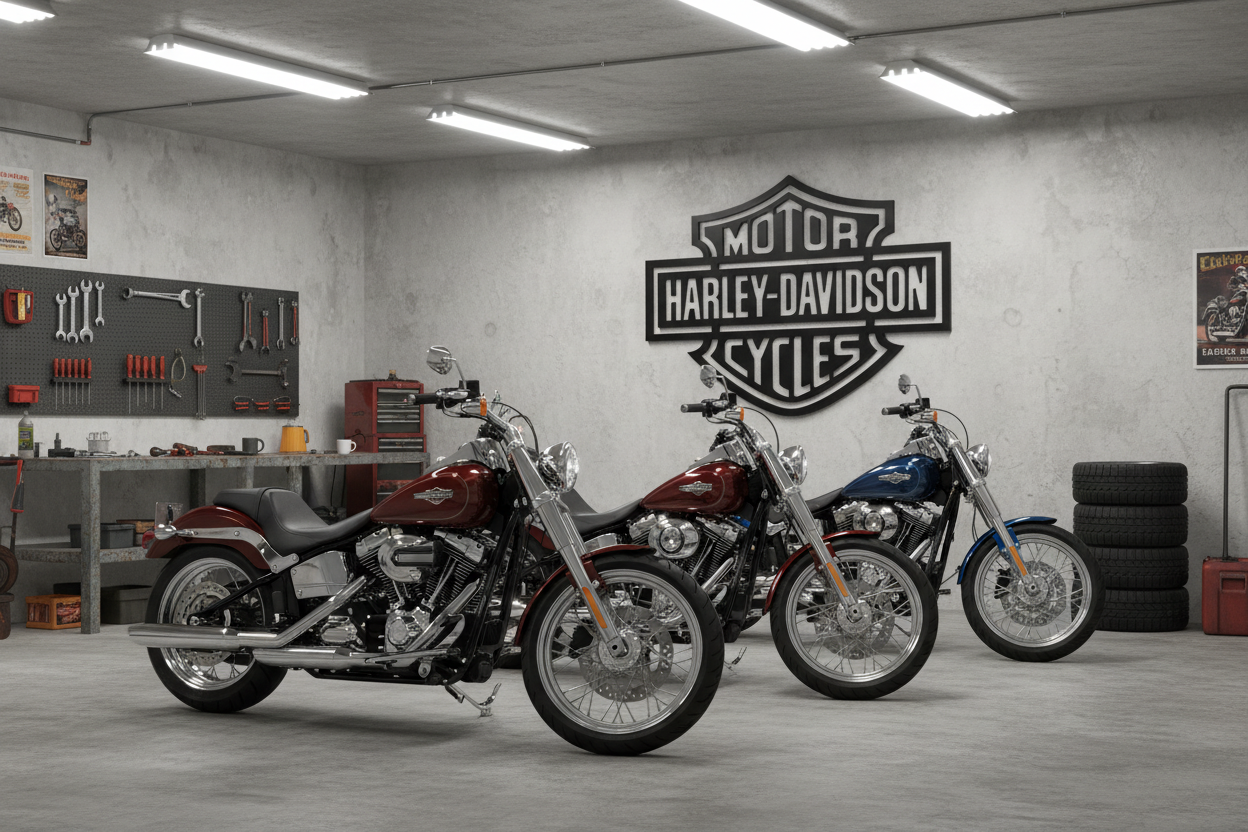 Harley Davidson Word Art Metal Sign