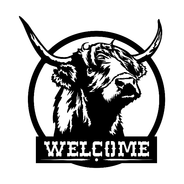 Highland Cow Welcome