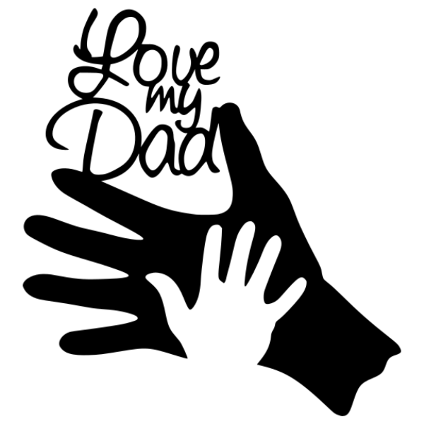 Love My Dad Metal Wall Art