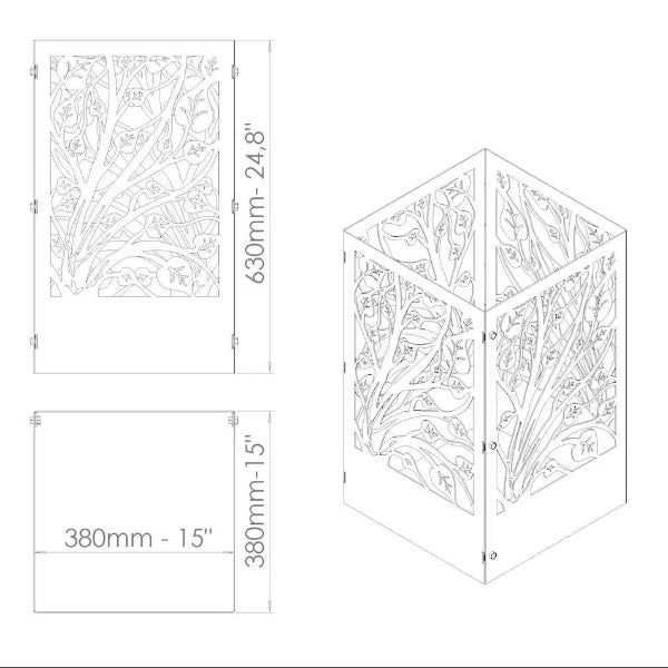 Botanical Solar Garden Lantern