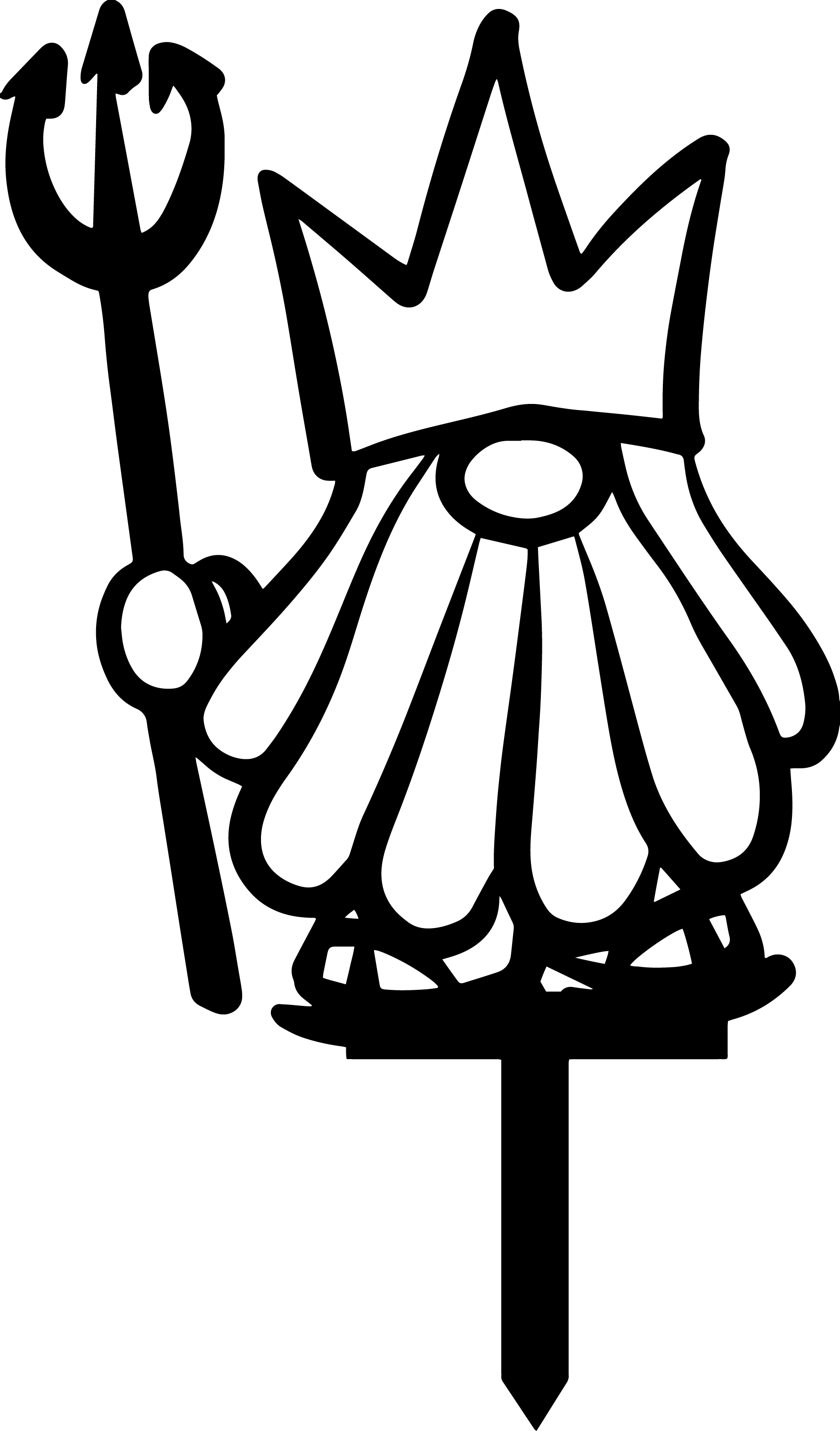 Garden Gnome Poseidon Stake