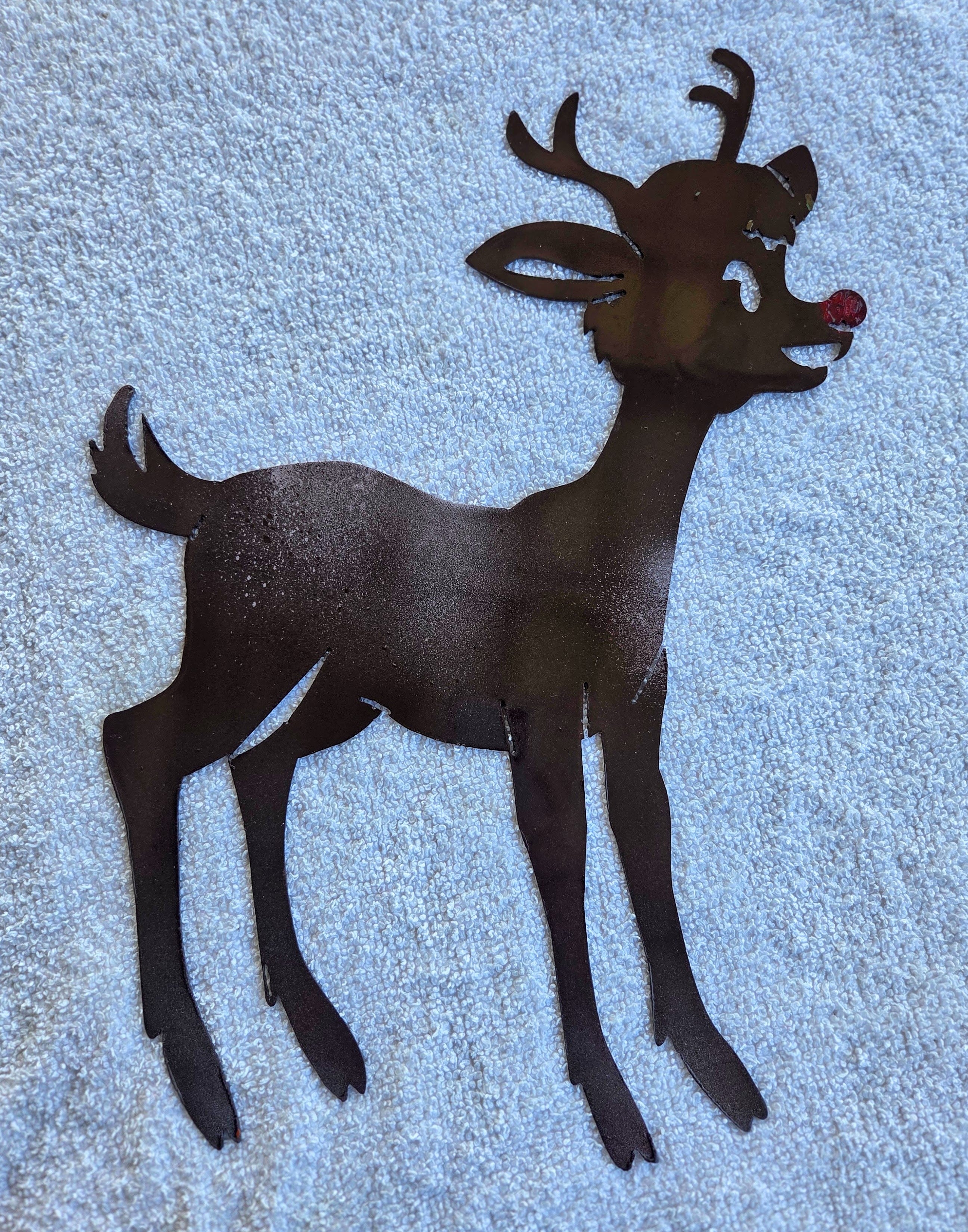 Rudolf the Red-Nosed Reindeer Metal Art