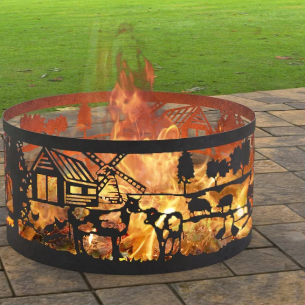 Firepit Ring - Tractor Design without Base & Feet
