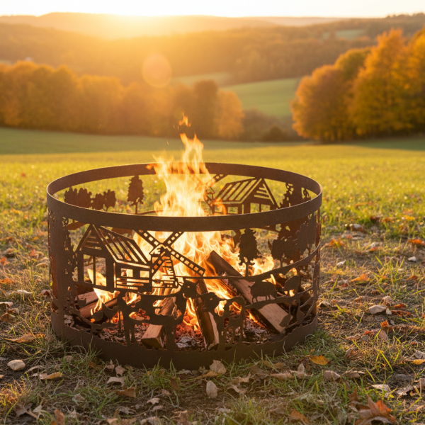 Firepit Ring - Tractor Design without Base & Feet