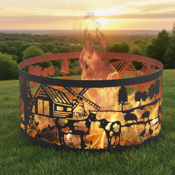 Firepit Ring - Tractor Design without Base & Feet