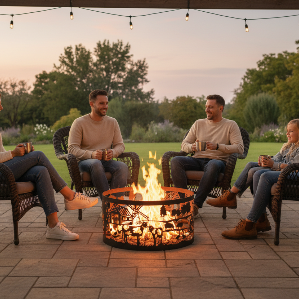 Firepit Ring - Tractor Design without Base & Feet