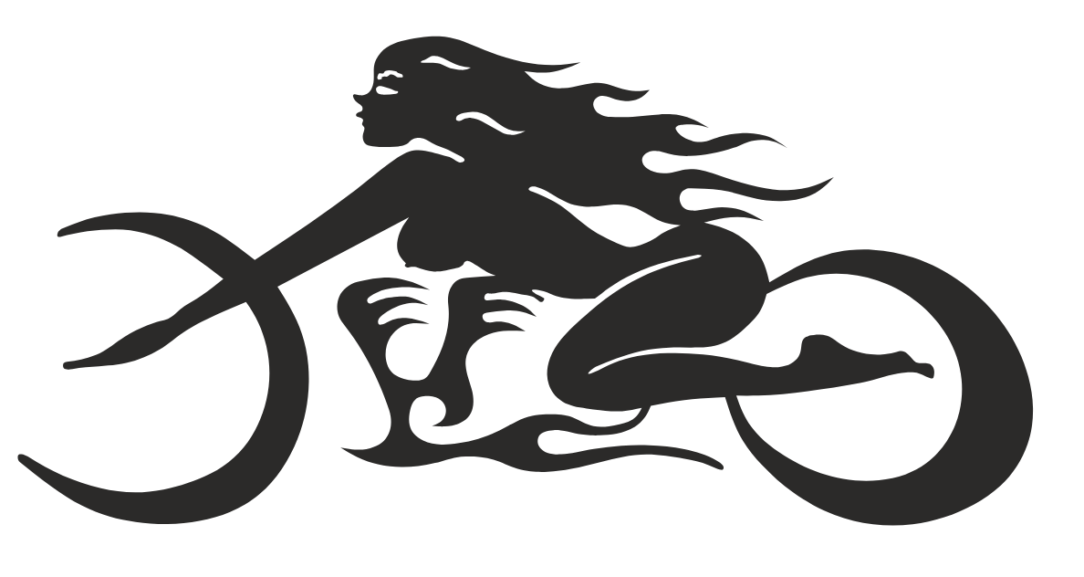 Lady Biker Wall Art