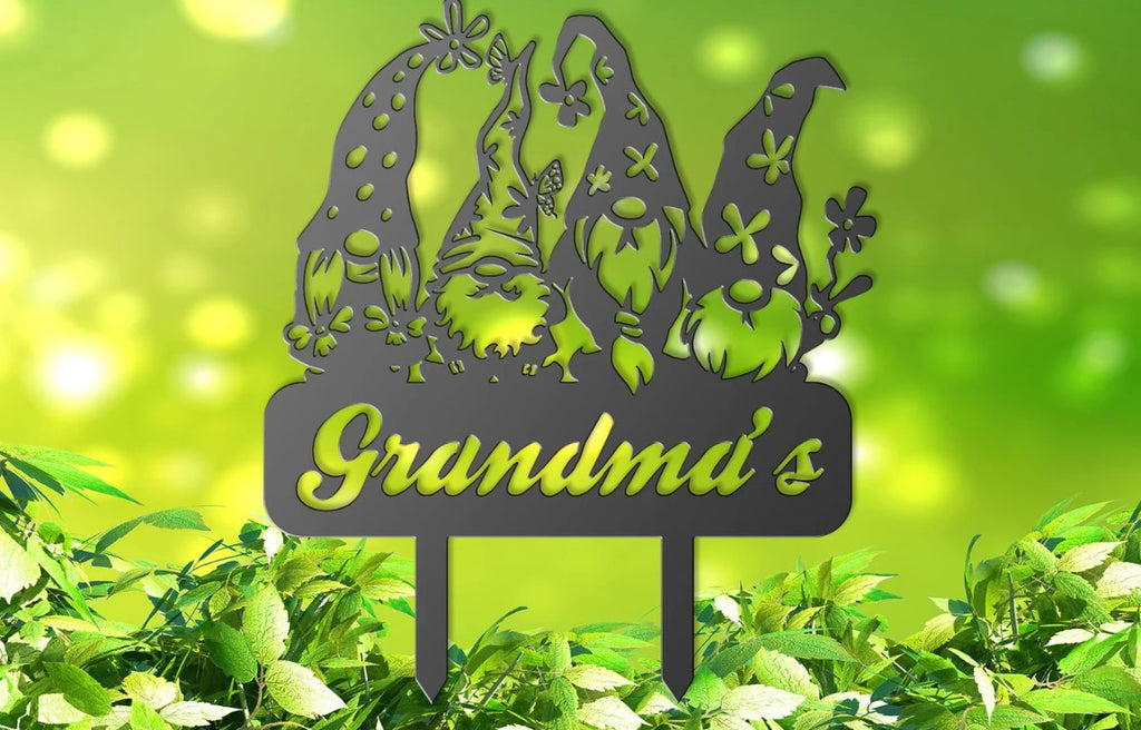 4 Gnome Grandma Garden Stake