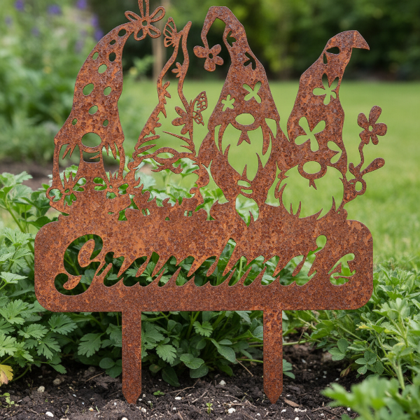 Grandma 4 Gnome Garden Stake