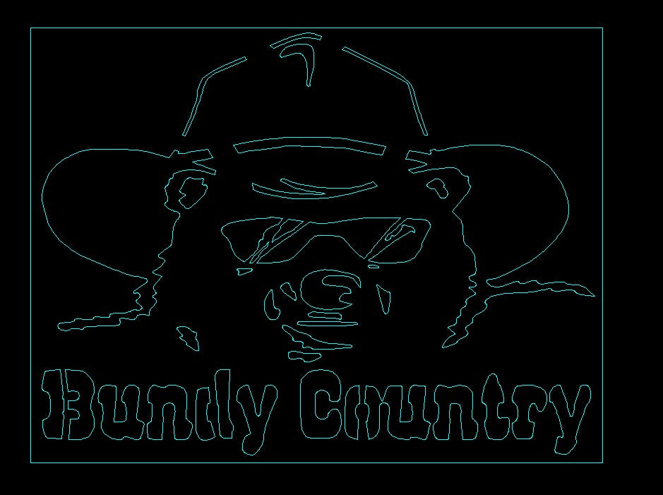 Bundy Bear Country Metal Art