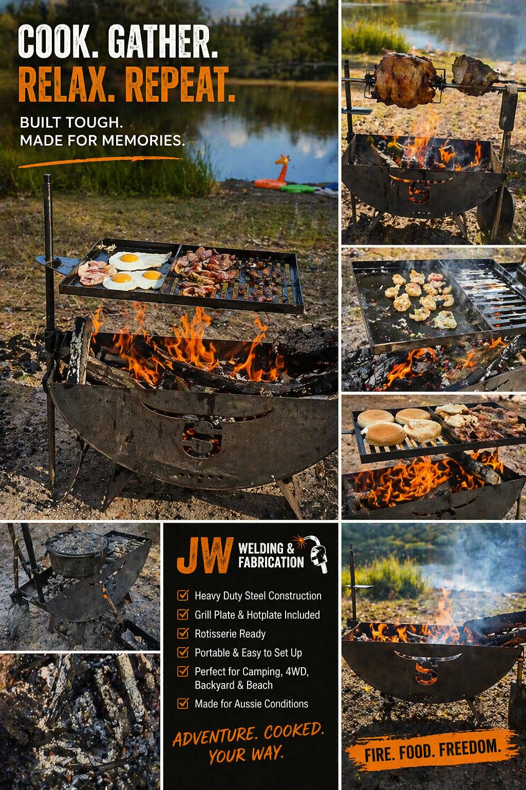 Trailblazer Spare Tyre BBQ/Firepit