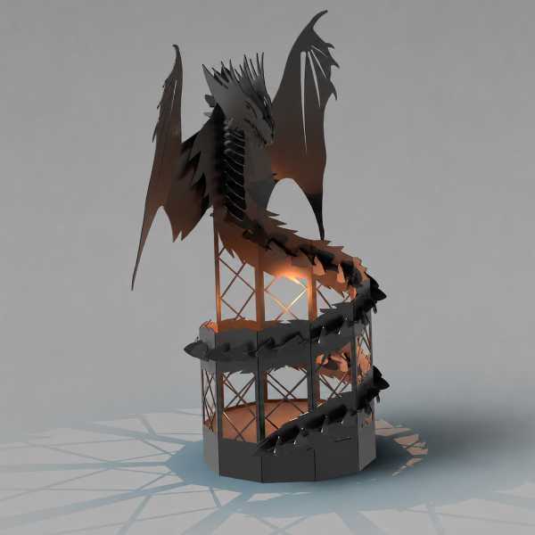 3D Dragon Firepit