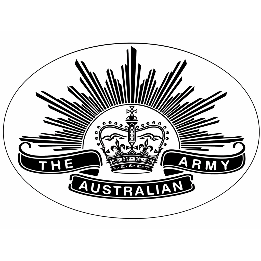 Australian Army Rising Sun Metal Art