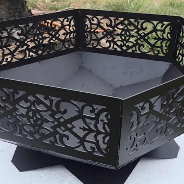 Pyramid Half Firepit
