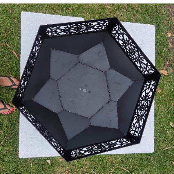 Pyramid Half Firepit