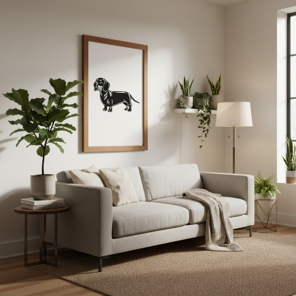 Dachshund Metal Wall Art