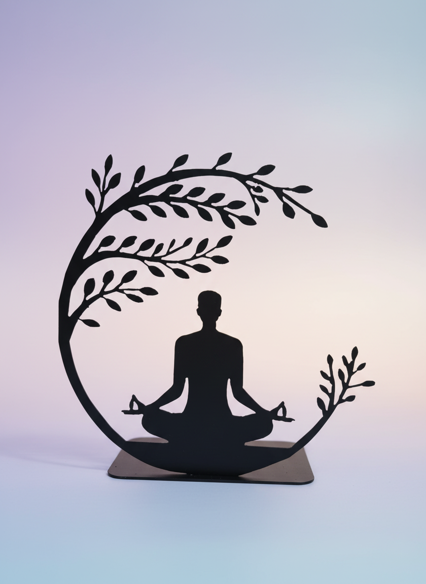 Yoga Meditation Candle Holder