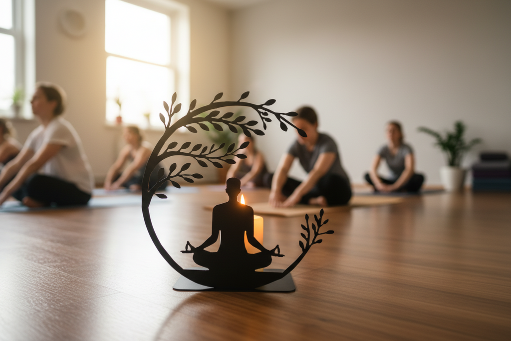 Yoga Meditation Candle Holder