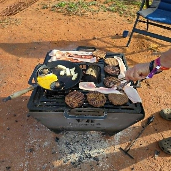 Square Compact Firepit/BBQ