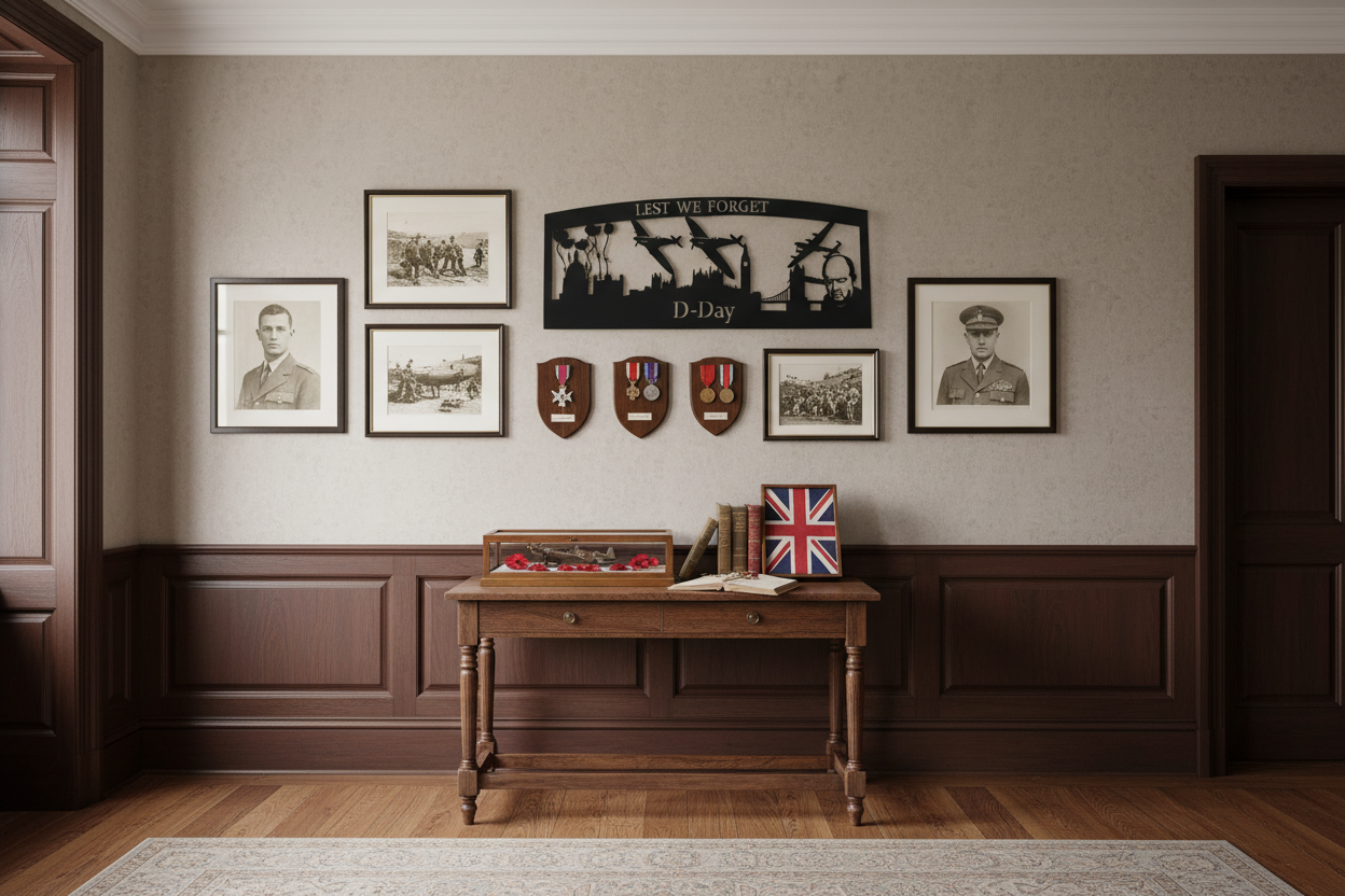 D-Day memorial wall display - corrected