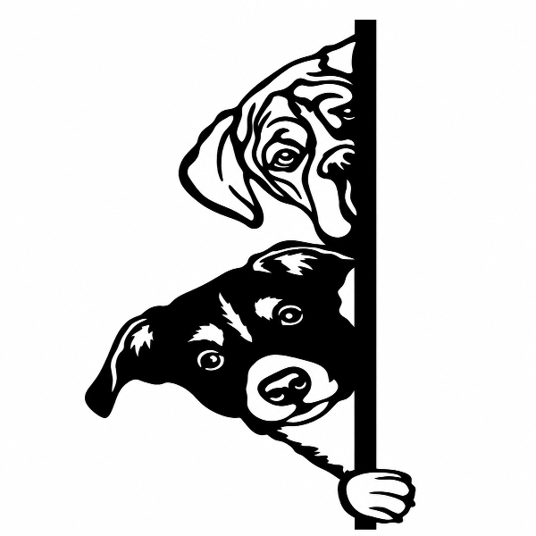 Double Peeking Dogs Stake