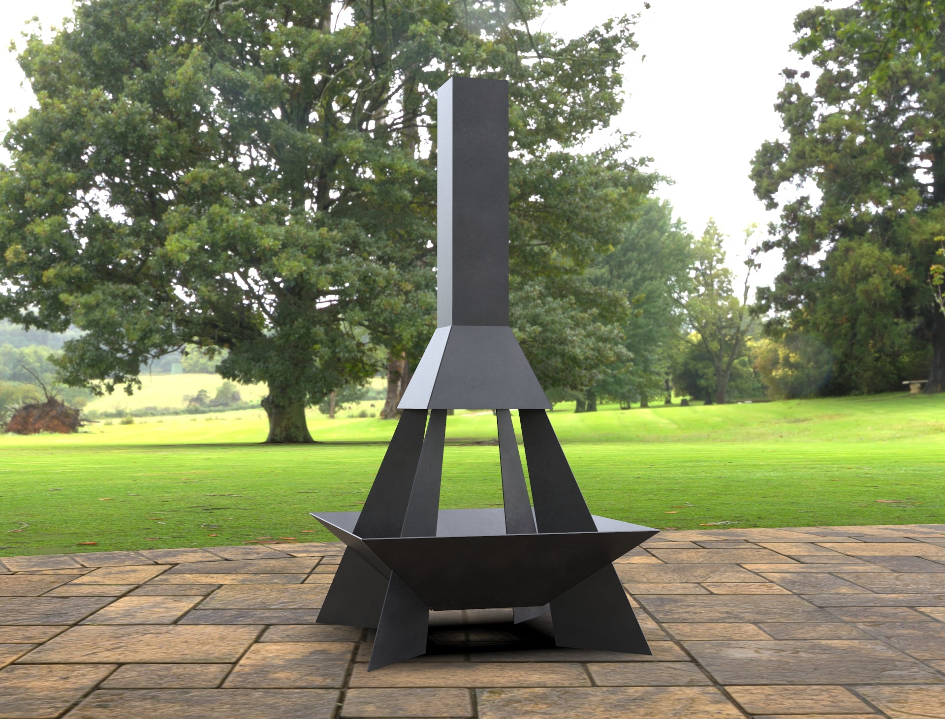 Pyramid Rocket Firepit