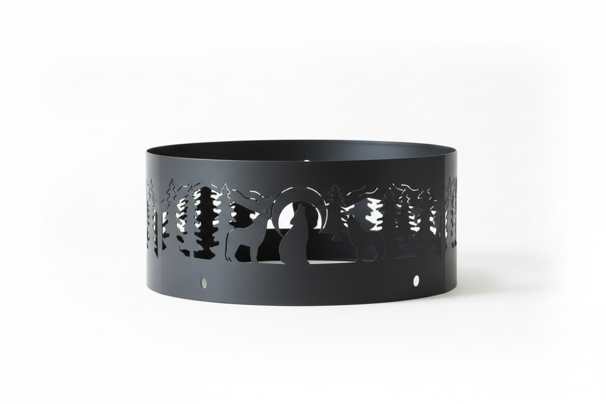 Firepit Ring - Howling Wolf